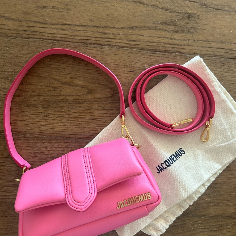 Jacquemus Pink Le Bambimou Puffer Crossbody Bag
